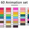 60 Animation set